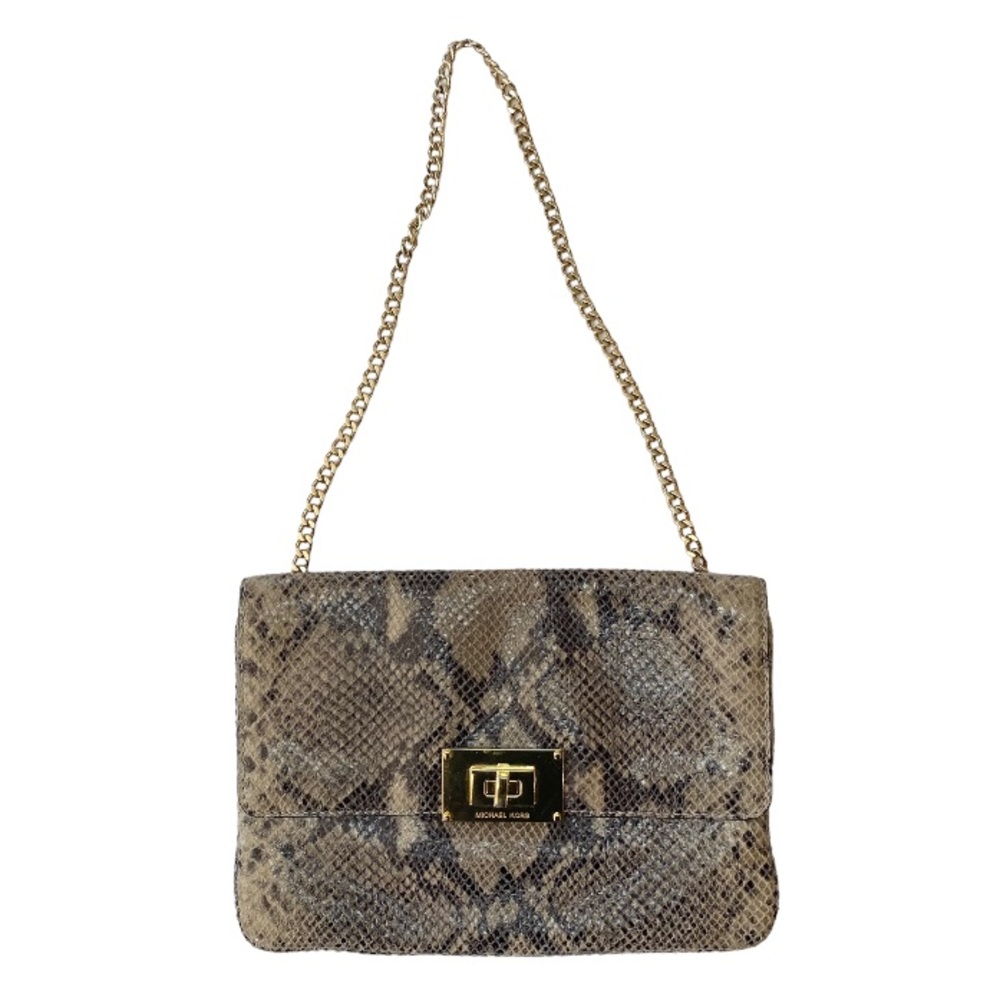 Michael Kors Sloan Python Clutch Bag